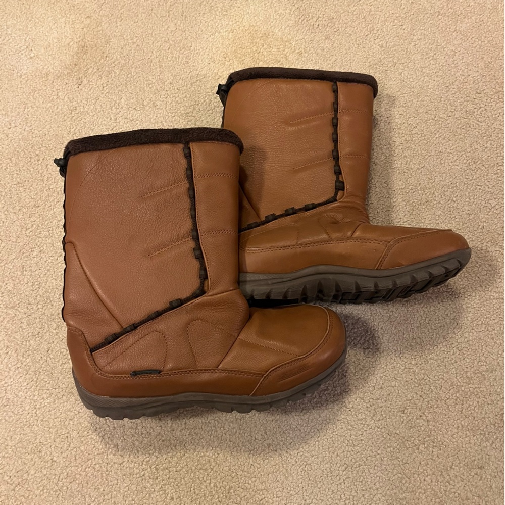 MOUNTREK Lisa Leather II Waterproof Insulated Brown Hiking Boots size 8.5